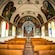 The interior frescoes of the Star of the Sea church in Kaimu, Hawaii